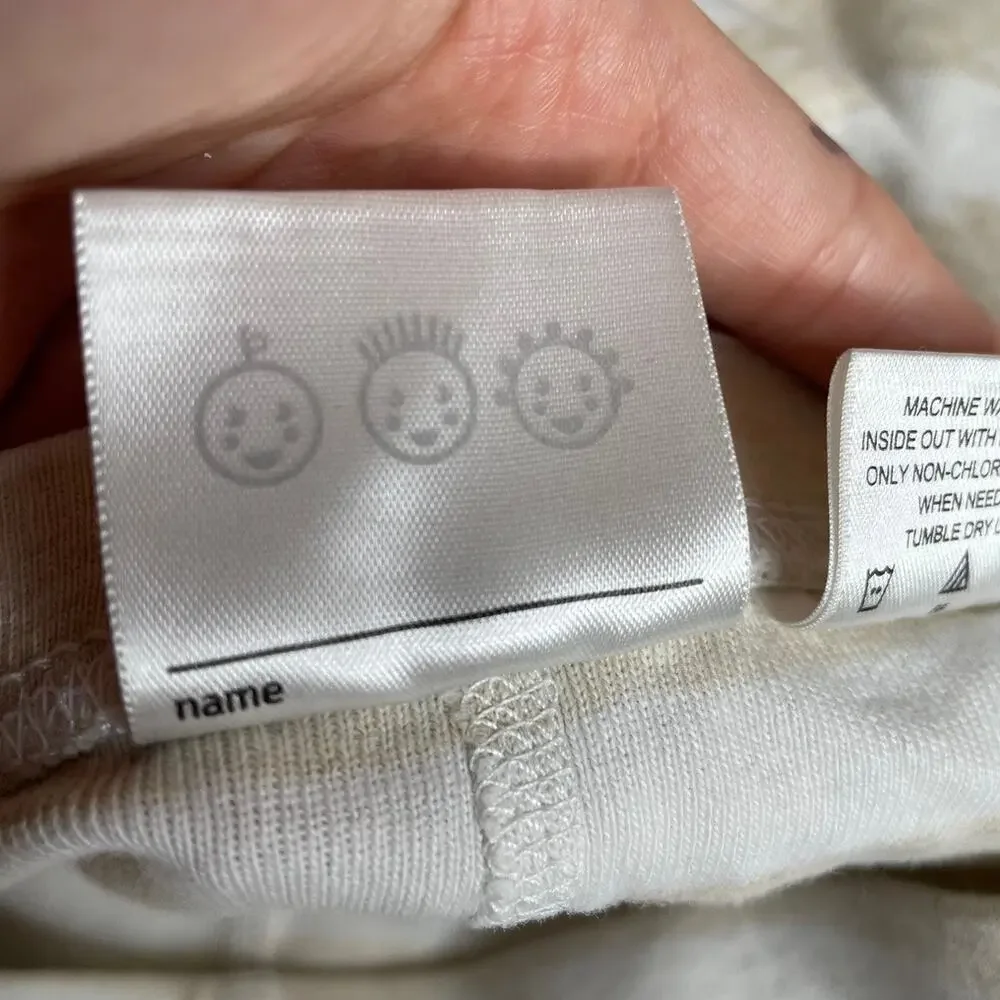 HANNA ANDERSSON Girl Striped Pajama Pant Cream White 12 Small Kids Skinny Fitted - Picture 4 of 5